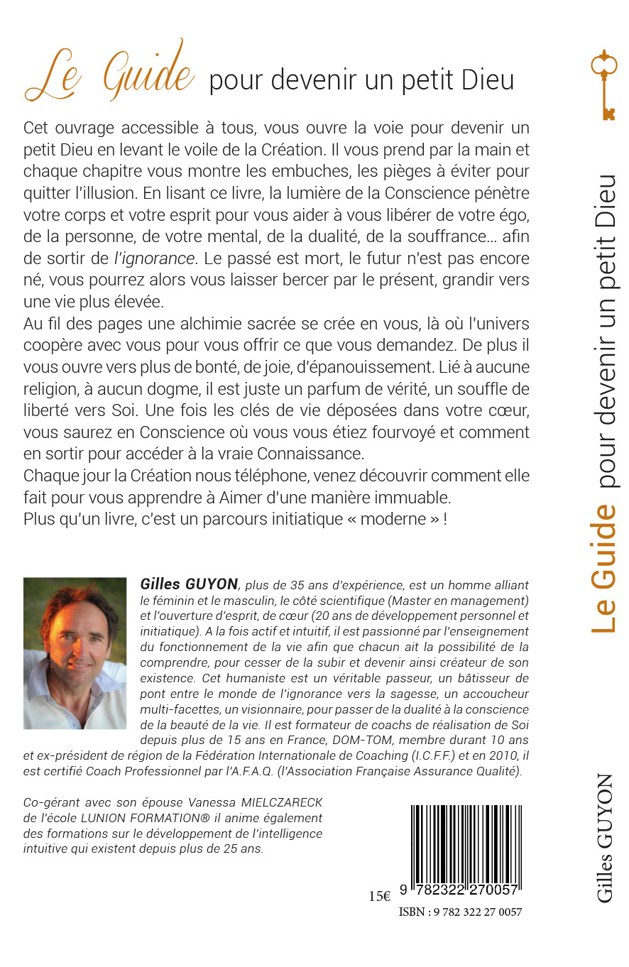 Le guide pour devenir un petit Dieu dos